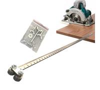 Regla para trabajar la madera: guía de corte de madera, guía calibradora de precisión ajustable | Herramientas de medición de carpintería para carpintería, elaboración de, torneado