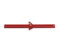 Regla para Trabajar la Madera, Regla Multifuncional en Aleación de Aluminio con Tornillo para Medir (50cm)
