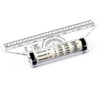 Regla paralela rodante de 15 cm, multiusos, regla de dibujo profesional paralelo, normal