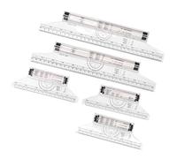 Regla Paralela Rodante, Regla Multiusos de 5 Piezas Balanza de Equilibrio Regla de Rodadura Paralela Ligera con Fórmulas para Dibujar