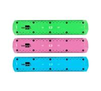 Regla Plástico Flexible Liderpapel 20 cm Colores Surtidos