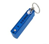 Regla plegable compacta de 50 cm, herramienta de medición portátil con construcción de plástico de larga duración para diseño multiusos y medidas sobre la marcha (azul)