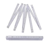 Regla plegable de 2 metros con escala fácil de leer para construcción y entorno educativo, regla plegable portátil