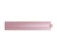 Regla plegable de aleación de aluminio de estilo simple, regla de ángulo plegable, herramienta de medición geométrica, regalo (rosa)
