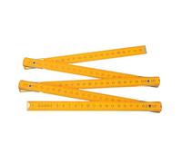 Regla plegable de doble cara Varilla de medición de madera Portátil 1 metro Diseño multifuncional para proyectos de construcción de carpintería de carpintero