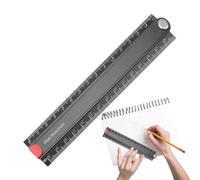 Regla Plegable De Medición - 30 Cm Regla Recta Plegable A 90 Grados | Instrumento De Medición Geométrica Para Artistas Diseñadores Educación Escolar Y Renovación Del Hogar
