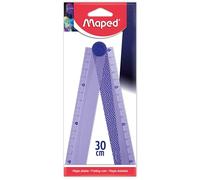 Regla Plegable DeepSea Paradise Maped - 15/30CM - Flexibilidad y Precisión para Uso Escolar - Pack Reglas Escolares - Maped