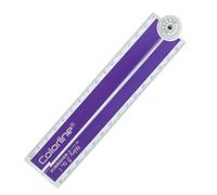 Regla Plegable Easy 3 en 1 - Regla 30 cm, Medidor de Ángulos Transportador fácil de llevar y guardar. (Morado)