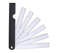 Regla plegable en forma de abanico - Escala plegable de plantilla de ingeniería, carpintería de construcción, diario, carpintería, carpintería, costura, carpintería, carpintería
