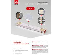 Regla plegable Metrie™ PERFECT 10-2 m - Blanco/Amarillo - Graduación dúplex, Fabricada en la UE - 10 unidades