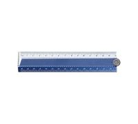 Regla Plegable Multiusos para Niños 15cm Doblada a 30cm Regla Recta de Aluminio de Resina Ergonómica Extendida Plegable Plegable
