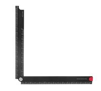 Regla plegable portátil con aleación de metal de escala transparente de 15 cm a 30 cm, herramienta de medición adecuada para carpintería de tamaño compacto cuadrado