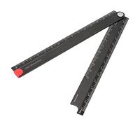 Regla plegable, portátil para llevar Regla de papelería de metal plegable, duradera y resistente a la oxidación conveniente para usar en el trabajo de viaje a casa