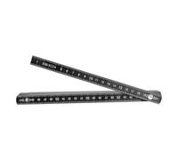 Regla plegable profesional de 2 m, instrumento de medición con remaches de metal, diseño para varios usos en construcción y diseño, regla de medición plegable