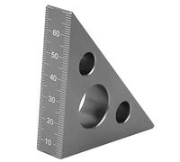 Regla práctica en ángulo recto de aleación de aluminio para carpintería, regla de 90 grados, reglas de construcción, escuadras de carpintería para suministros de carpintero, herramientas de