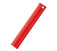 Regla profesional de aluminio grueso de 3 tamaños para una medición precisa y un corte suave en manualidades y construcción, regla comercial