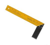 Regla profesional de ángulo cuadrado de 300 mm en L de 90 grados con hoja de acero y mango de aluminio para medidas precisas para carpintería, manualidades y construcción