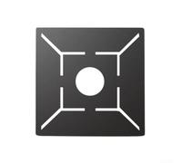 Regla profesional de drenaje de suelo con construcción de acero inoxidable y acero al carbono con ángulo de 90 grados para medir y cortar azulejos precisos (negro-pequeño)