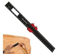 Regla profesional - Herramientas de medición de carpintería | Calibres de marcado duraderos con escalas transparentes, fácil ajuste y función de trazado multiusos para gabinetes, carpintería, taller