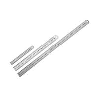 Regla recta de 15 cm 30 cm 50 cm 6-20 pulgadas herramienta de medición de acero inoxidable métrico con agujero de suspensión 3 en 1