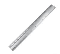 Regla recta de aleación de aluminio de ingeniería con doble escala para tareas de medición y dibujo precisas en tamaños de 15/20/30 cm (30 cm)