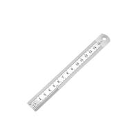 Regla recta de metal acero inoxidable, herramienta medición precisión doble cara, escala métrica, accesorios 15-40 cm(150mm)