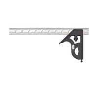 Regla rígida cuadrada Starrett C11H-12-4R combinada con cabezal cuadrado, 12 pulgadas