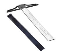 Regla T-Square, regla T acrílica de 18 pulgadas de tamaño múltiple en pulgada y métrica para el hogar