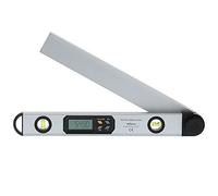 Regla Torvex, Regla de ángulo digital de 400 mm Herramienta de medición de transportador de nivel electrónico LED 2 en 1 con bolsa para uso en carpintería