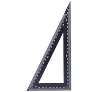 Regla Triangular, Acero de Alto Carbono, Escuadra de 90 Grados para Carpintería con Escala Clara (120 * 300mm)