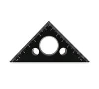 Regla triangular de 45 grados para carpintería, herramienta de medición de ángulo de aluminio, compensación de marcado digital para medidores y herramientas de marcado del hogar, herramienta de