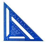 Regla triangular de aleación de aluminio - Herramienta de diseño de medición de carpintería | Herramienta cuadrada de marco métrico | para guía de corte de madera, cortes de inglete, medición de