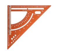 Regla triangular de carpintería de aleación de aluminio para carpintería, cuadrado de construcción para hombres, aficionados profesionales, mujeres, herramienta de medición profesional de carpintería