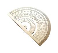 Regla triangular de latón Regla de escala geométrica Matemáticas Semicírculos Transportador Papelería Precisión Herramienta de medición Transportador Papelería Precisión Herramienta de medición