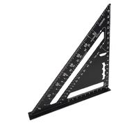Regla triangular de metal - Herramienta de dibujo de precisión, regla triangular duradera de metal | Regla triangular de acero inoxidable, herramienta de medición de 90 grados, regla de escala de