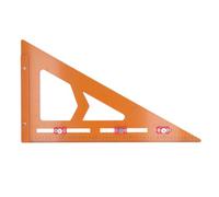 Regla triangular de posicionamiento y perforación en ángulo 2 en 1, escuadra de carpintero para trazos precisos y marcado de orificios, herramienta de medición de doble cara con 3