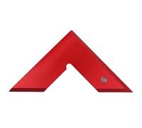 Regla triangular eficiente para un ajuste y medición precisos de la hoja (rojo)