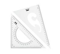 Regla triangular Mr. Pen (2 unidades, 22 y 15 cm, ngulos rectos 30/60 y 45/90 para dibujar, pl stico, 30/60, 90 grados, 45 grados)