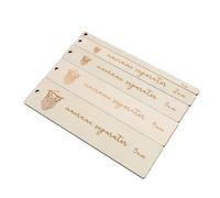Reglas Auxiliares de Macramé Ligero Rectángulo Separador de Madera 5 Piezas para Hacer Macramé