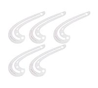 Reglas Curvas Transparentes para Diseño de Ropa, Juego de 5 Piezas, Alta Precisión - Material Duradero, Uso en Confección y Patronaje, Ideal para Diseñadores y Costureras