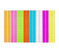 Reglas De 16 Piezas, Reglas De Plástico Coloridas, Escala De 30 Cm, Reglas Para Pintar, Papelería Para Estudiantes, Útiles Escolares De Oficina