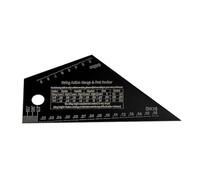 Reglas de acción de cuerdas, calibradores, guía de nivelación de trastes, herramienta de medición de cuerdas de guitarra, medidores de altura, herramienta de reparación de configuración de guitarra