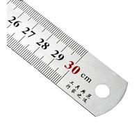 Reglas de acero inoxidable, regla de metal, regla de precisión, doble cara, métrica, precisión imperial, herramienta de medición de borde recto, herramienta de medición