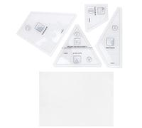 Reglas de acolchado Plantillas de acrílico transparente de costura de artesanía de bricolaje para aficionados profesionales