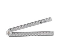 Reglas de acrílico transparente, regla plegable, regla recta, longitud de 0 a 30 cm, herramienta de medición de suministros de oficina escolar