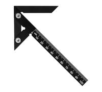 Reglas de aleación de aluminio resistentes con bordes rectos, reglas de dibujo portátiles, perfectas para arquitectos, ingenieros y aficionados, escala de medición de metal