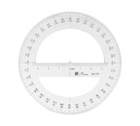 Reglas de dibujo con transportador de 360 grados, para escuela, matemáticas, papelería, 25 cm