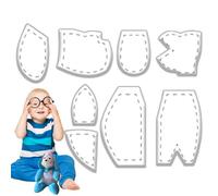 Reglas de edredón - diseño de elefante | juego de plantillas acrílicas para proyectos | Kit de memoria para decoración del hogar, creación de tela, ocio creativo, herramientas de