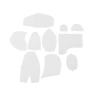 Reglas de plantilla de acolchado de osos acrílico Preciso Memoria Rugada de la plantilla Bear Plantilla Conjunto de reglas para principiantes Crafting Crafting Seashing Proyectos (S)