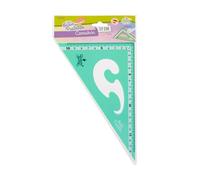 REGLAS DE PLÁSTICO QUIJOTE - Reglas Sweet Pastelito, cartabón, medidas desde 9 hasta 30cm, colores pastel, con estuche de plástico, para uso escolar o universitario - 18cm Verde